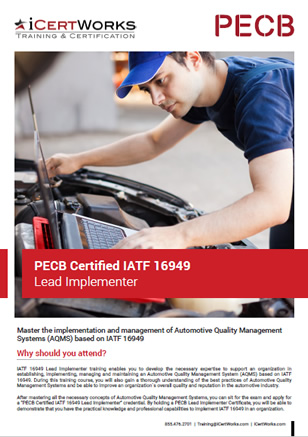 IATF 16949 Automotive Quality Management System Training-Brochure