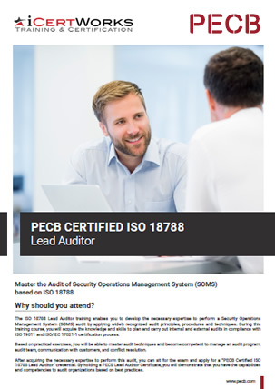 ISO 18788 Security Operations Management System Lead Auditor-Brochure