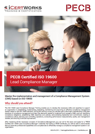 ISO 19600 Compliance Management Systems Lead Compliance Manager-Brochure