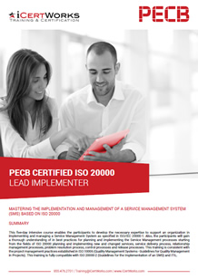 ISO 20000 Lead Implementer Training-Brochure