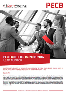 ISO 9001 Quality Management Systems Lead Auditor-Brochure