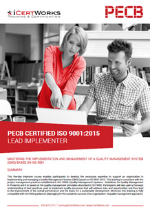 ISO 9001 Quality Management Systems Lead Implementer-Brochure