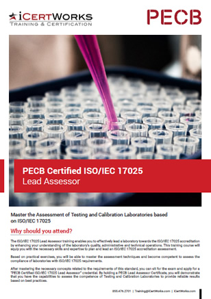 ISO 17025 Lead Assessor Training-Brochure