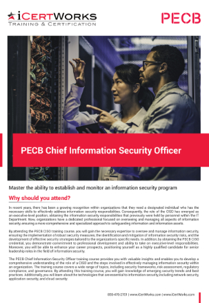 Chief Information Security Officer Training-Brochure