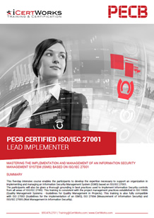 ISO 27001 Lead Implementer Training-Brochure