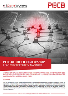 ISO 27032 Lead Cybersecurity Manager Course-Brochure