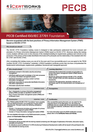 ISO 27701 Foundation Training-Brochure