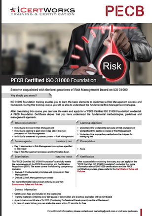 ISO 31000 Foundation Training-Brochure