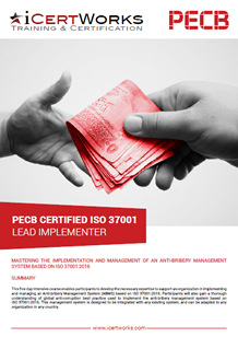 ISO 37001 Anti-bribery Management System Lead Implementer-Brochure