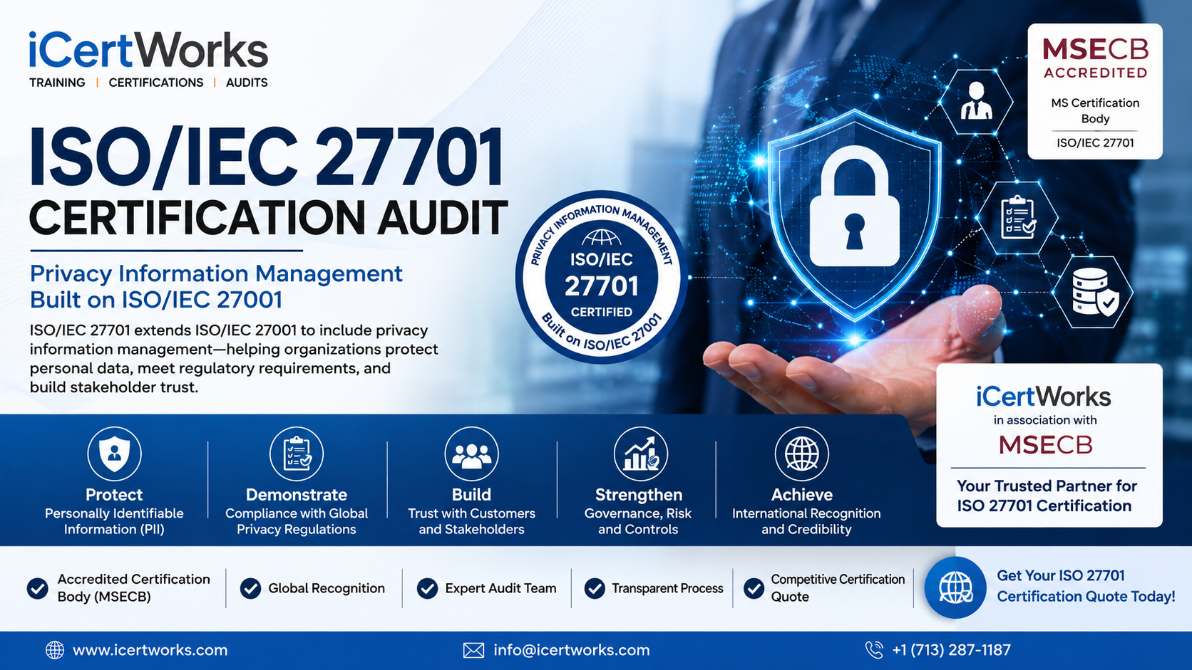 Iso 27701 Certification Audit By An Accredited Certification Body For Privacy Information Management Systems