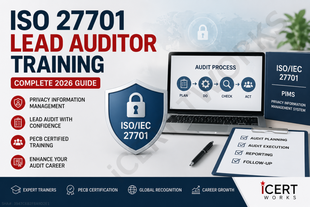 Iso 27701 Lead Auditor Training Guide Illustrating Privacy Information Management System Auditing, Pecb-Aligned Auditor Training Concepts, Audit Processes, And Iso/Iec 27701 Certification Readiness.